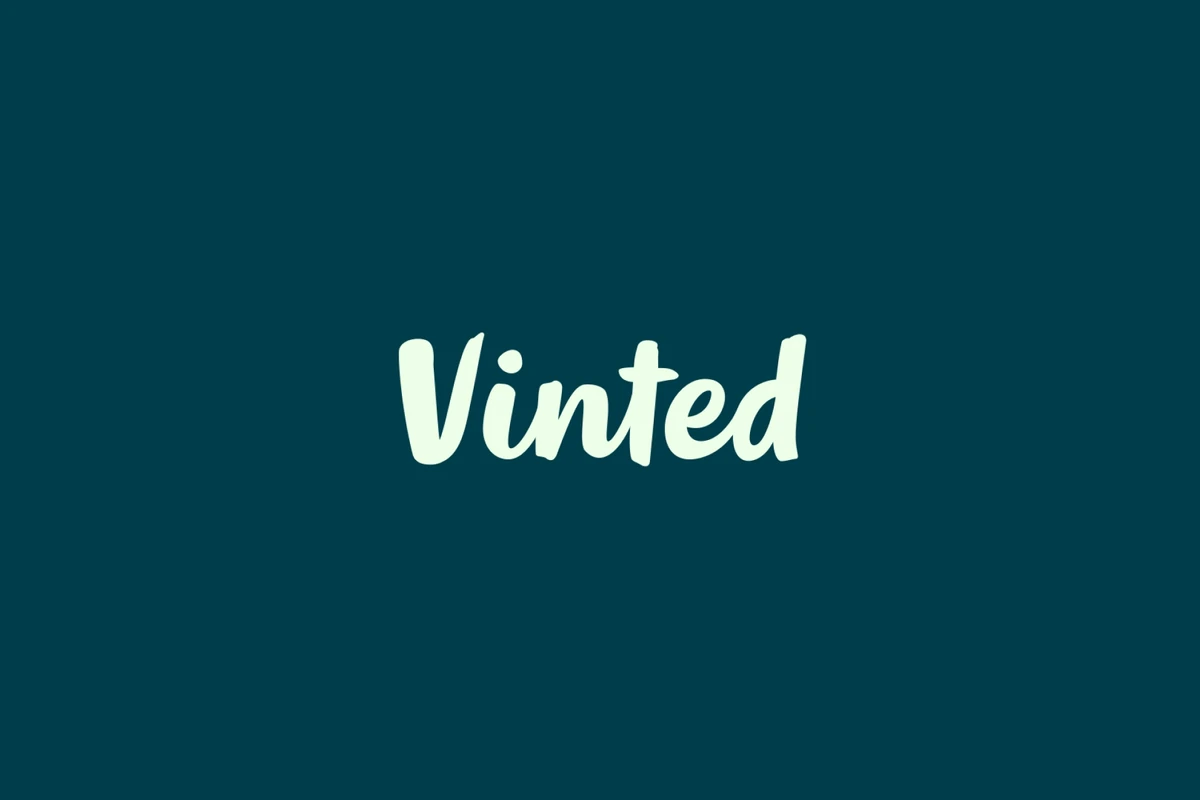 White Vinted wordmark on teal