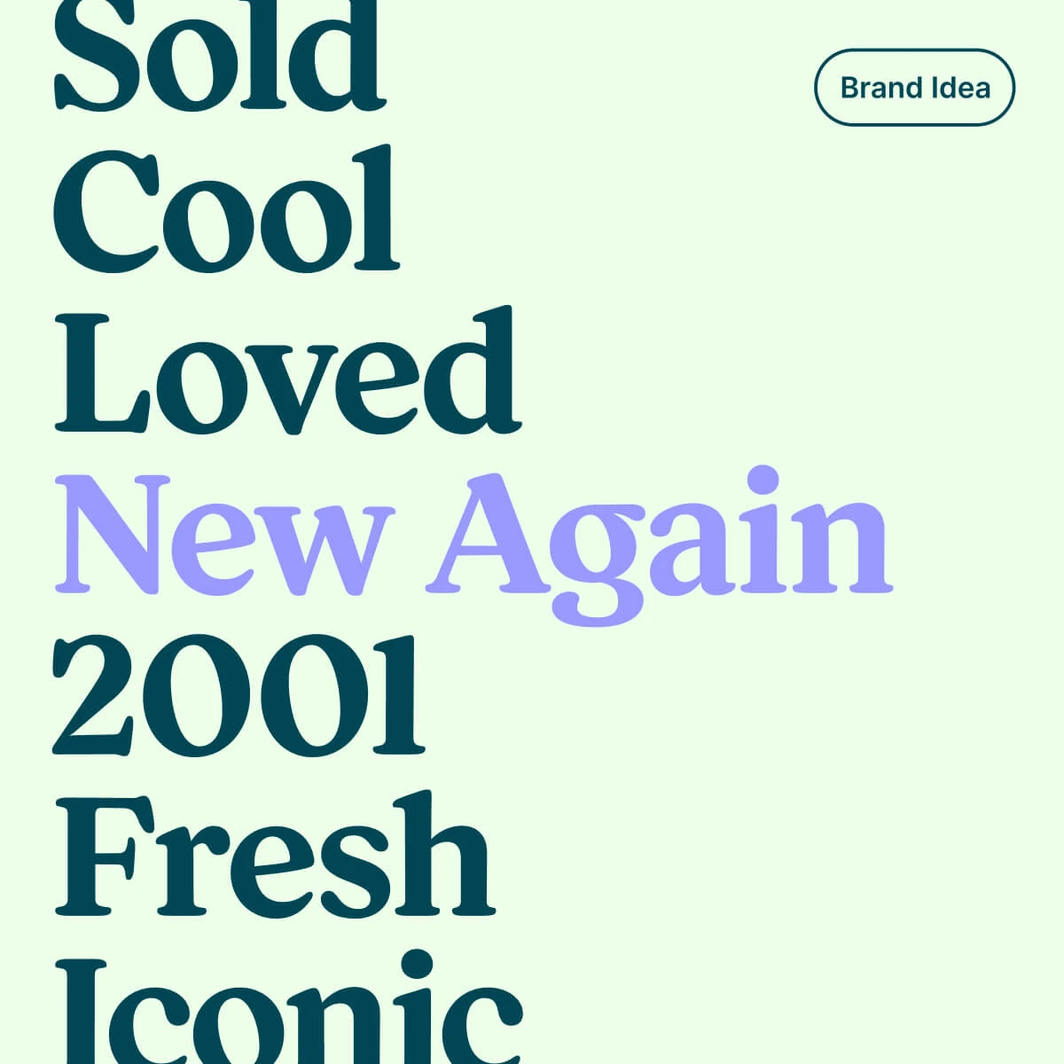 Vinted typographic poster: 'Sold Cool Loved New Again'