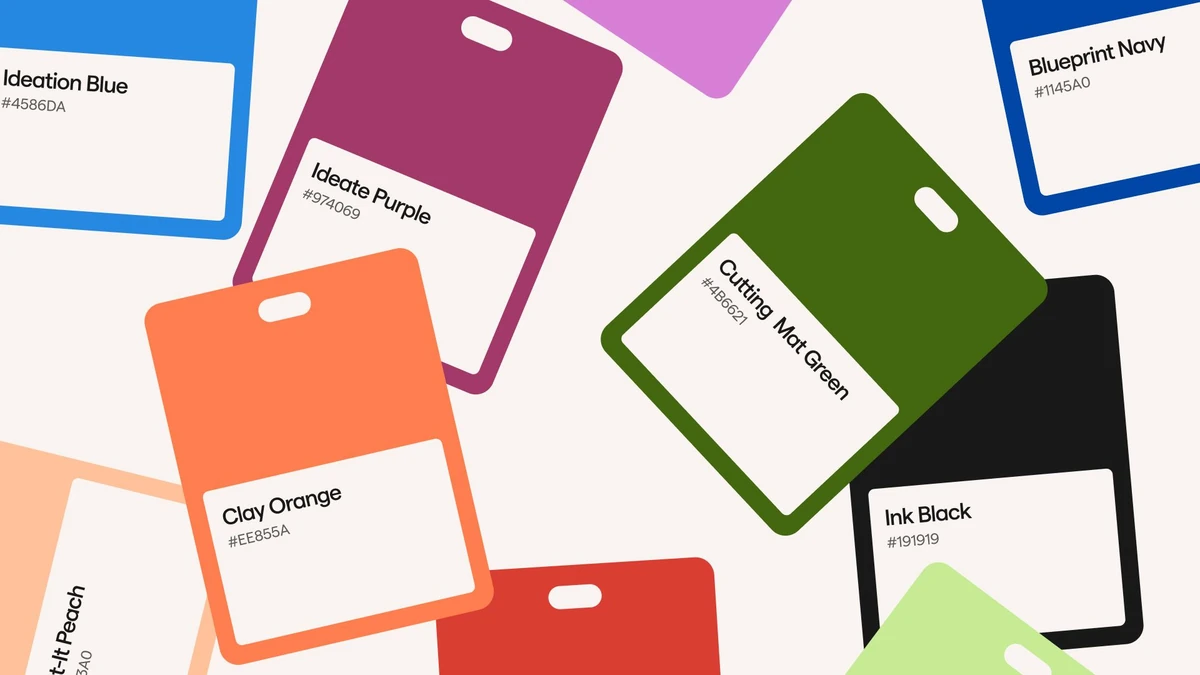 Acreditaciones de colores y tarjetas con nombre de Vizcom