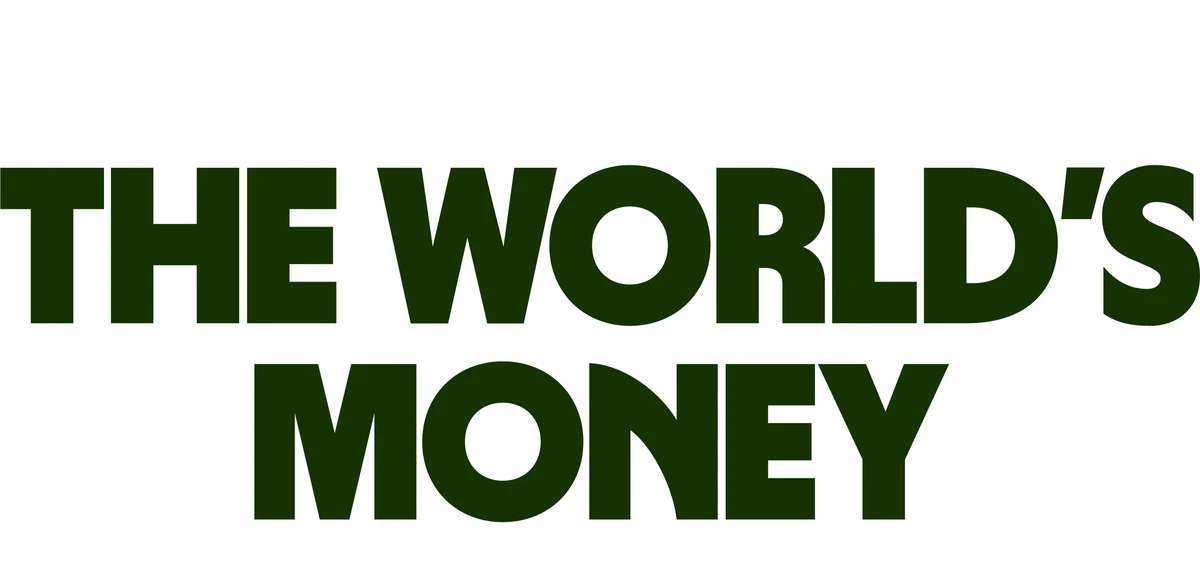 Titular «THE WORLD'S MONEY» en la tipografía verde negrita de Wise