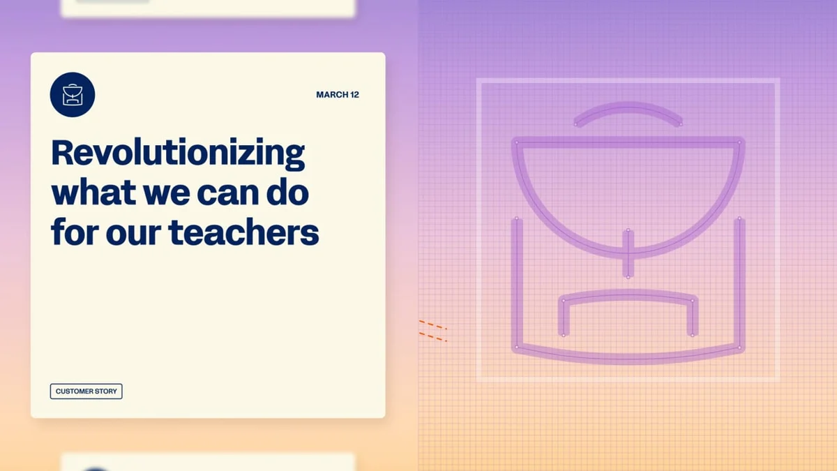 Página de educación de Workday: «Revolutionizing what we can do for our teachers»