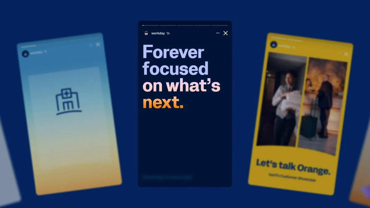 Campaña de Workday: «Forever focused on what's next.»