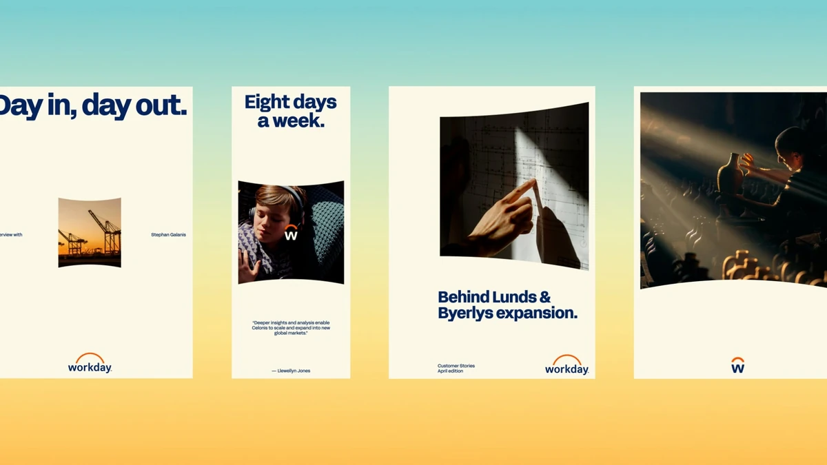 Diseños de campaña de Workday: «Day in, day out»