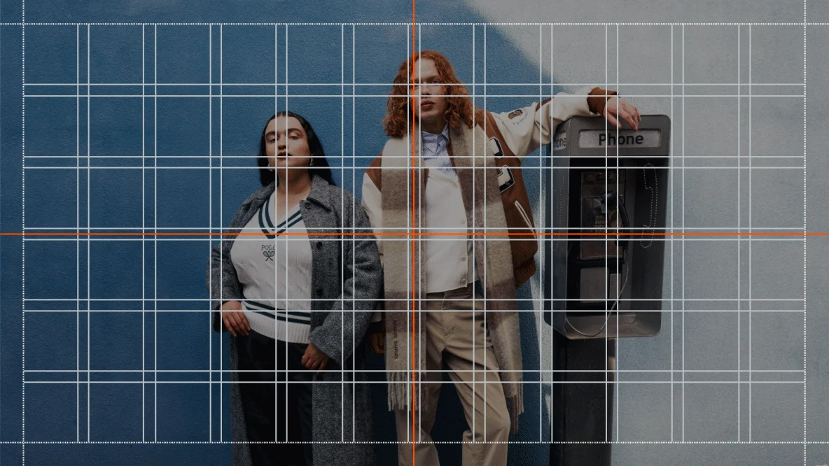 Zalando campaign image on a grid