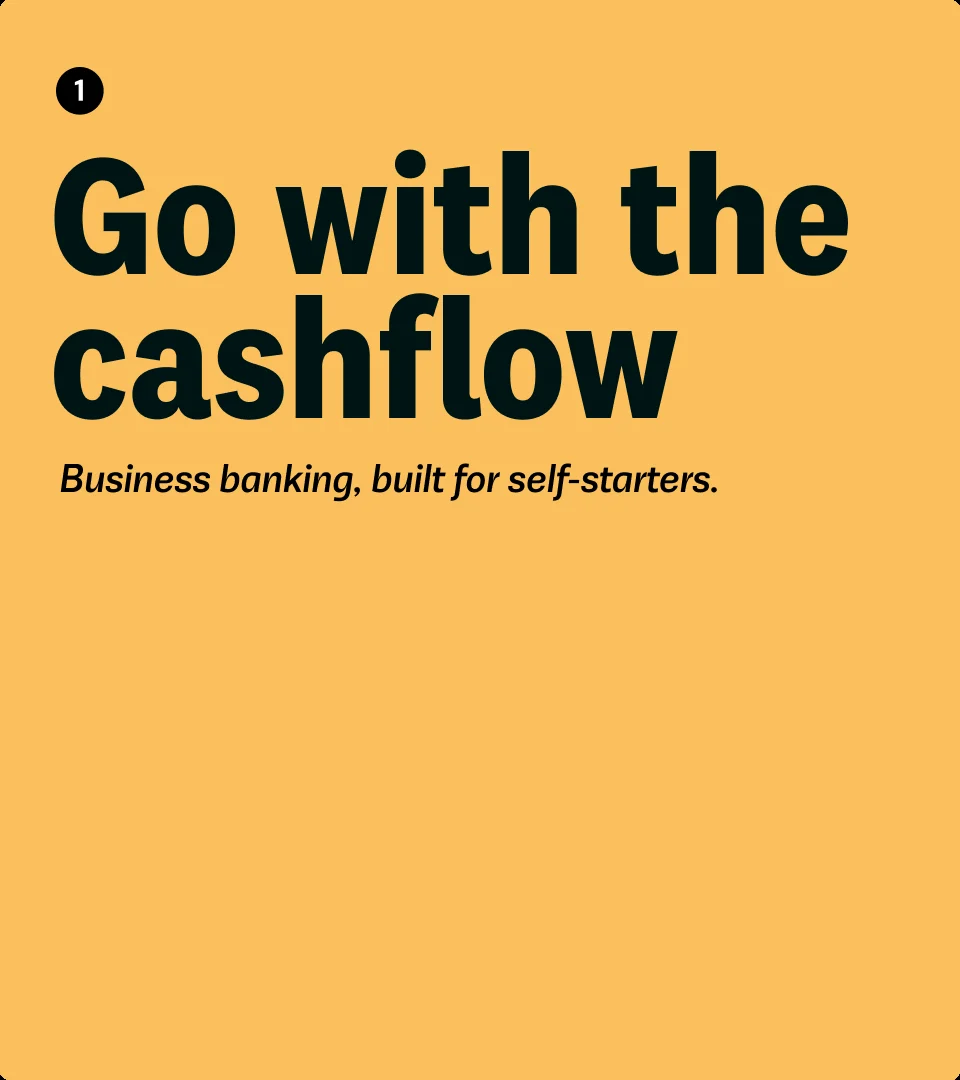 Anuncio amarillo de Zempler: «Go with the cashflow»