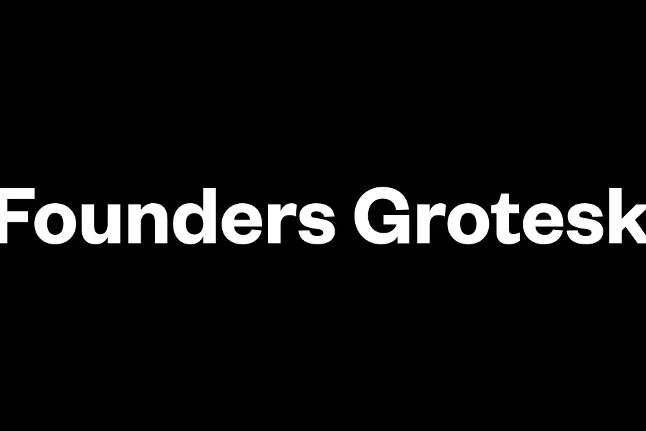 Founders Grotesk specimen